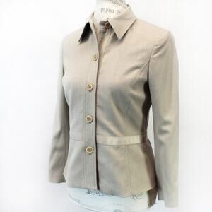 Theory Pants Suit Women's Y2K 100% Wool Quiet Luxury Minimalist Slim Fit Small